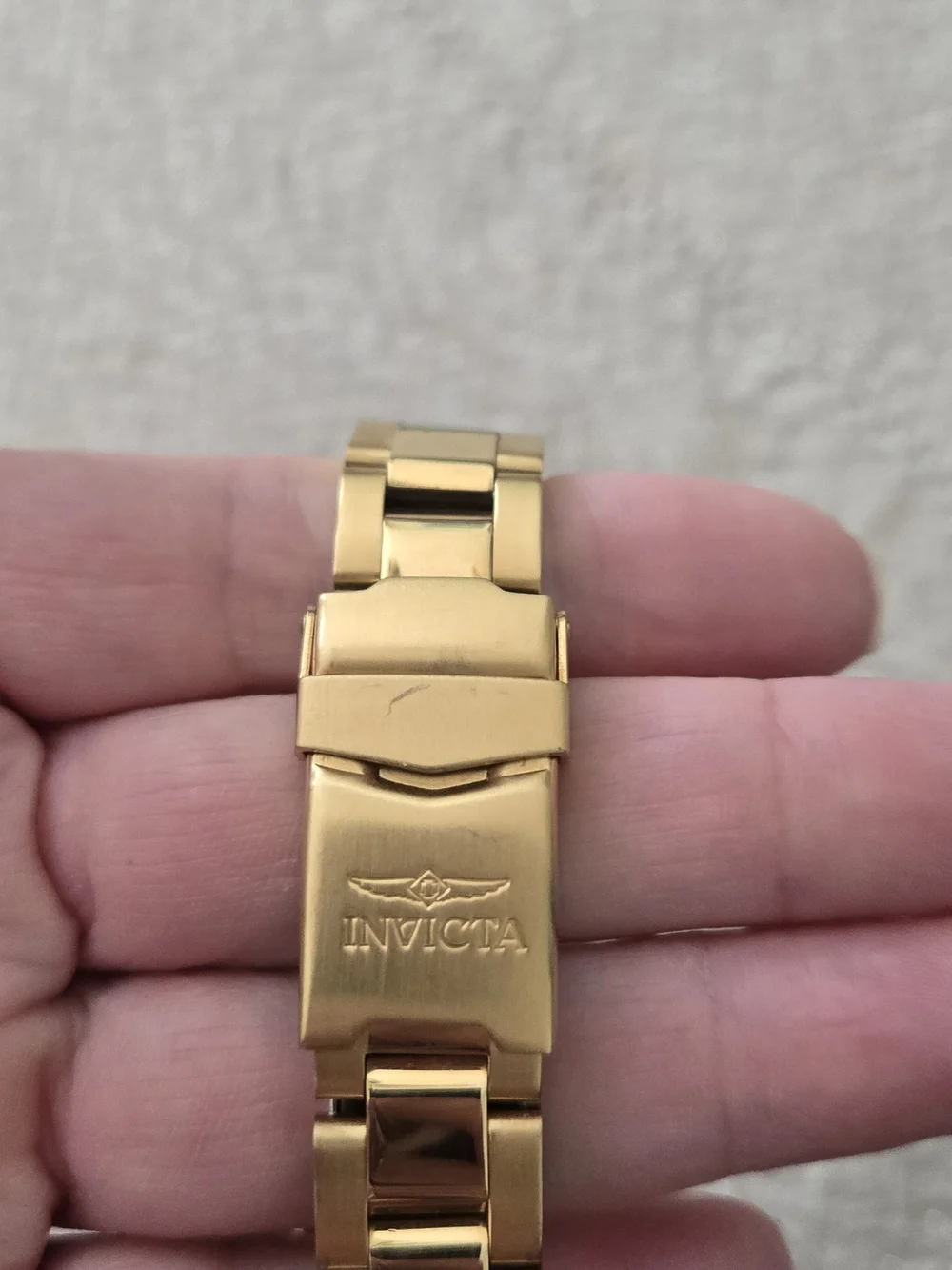 Invicta Women's Gold Crystal Accent Bracelet Watch